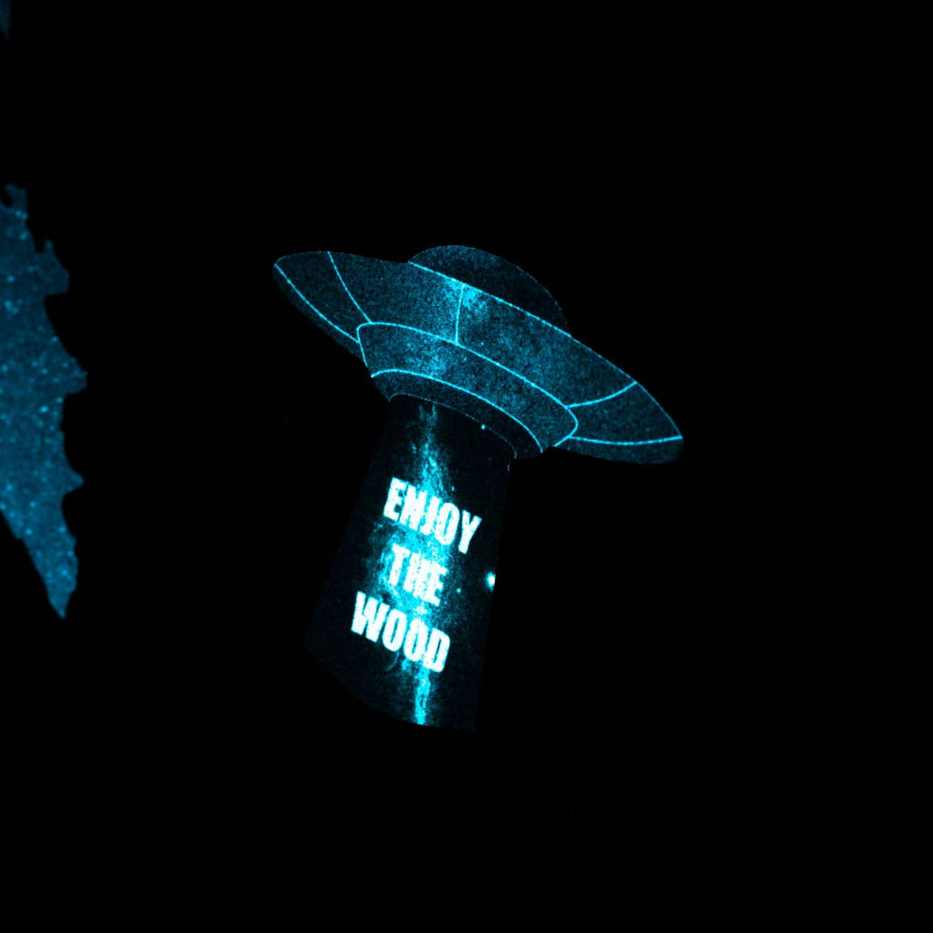 3D Luminous Wooden World Map Space - Modern Glow-in-Dark Wall Art