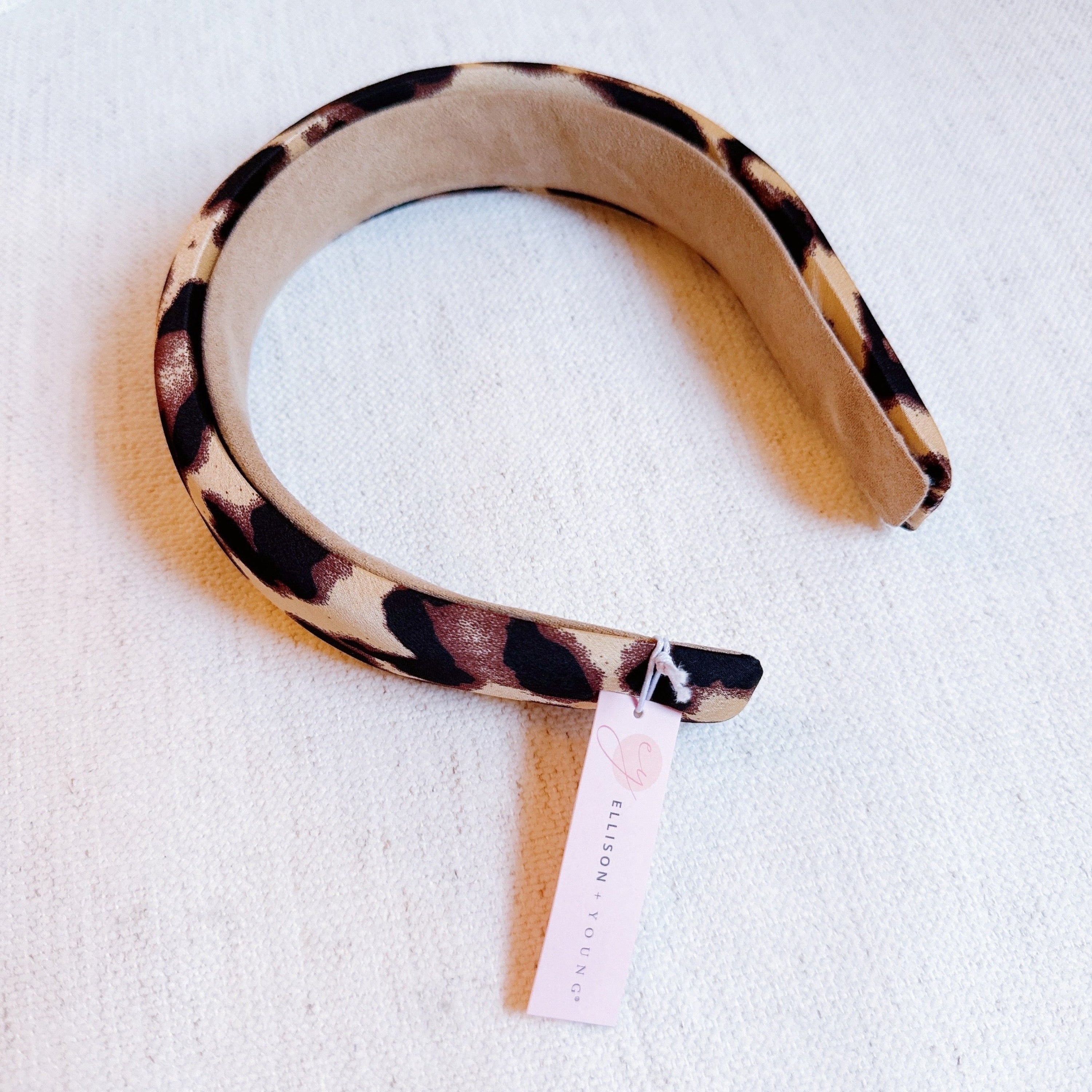 Luxe Satin Leopard Headband