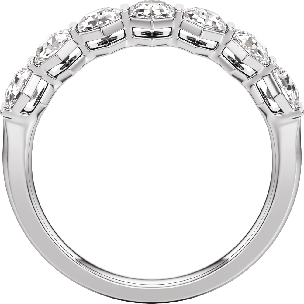 Éloise 14K White Gold 1 1/2 CTW Hexagon Lab-Grown Diamond Anniversary Band