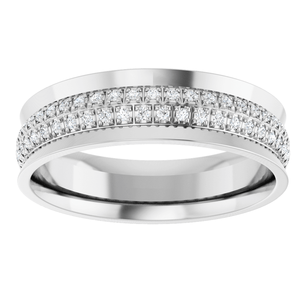 14K White Gold 1/3 CTW Lab-Grown Diamond Band Ring