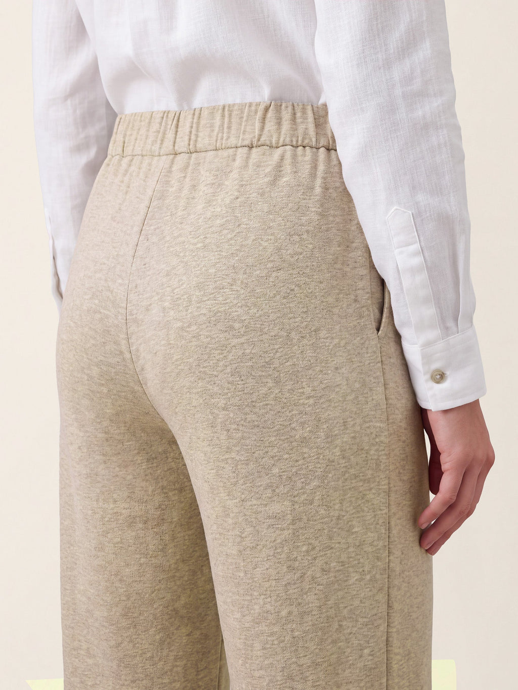 Lyocell Wool Side Button Wide Leg Knit Pants MAREN