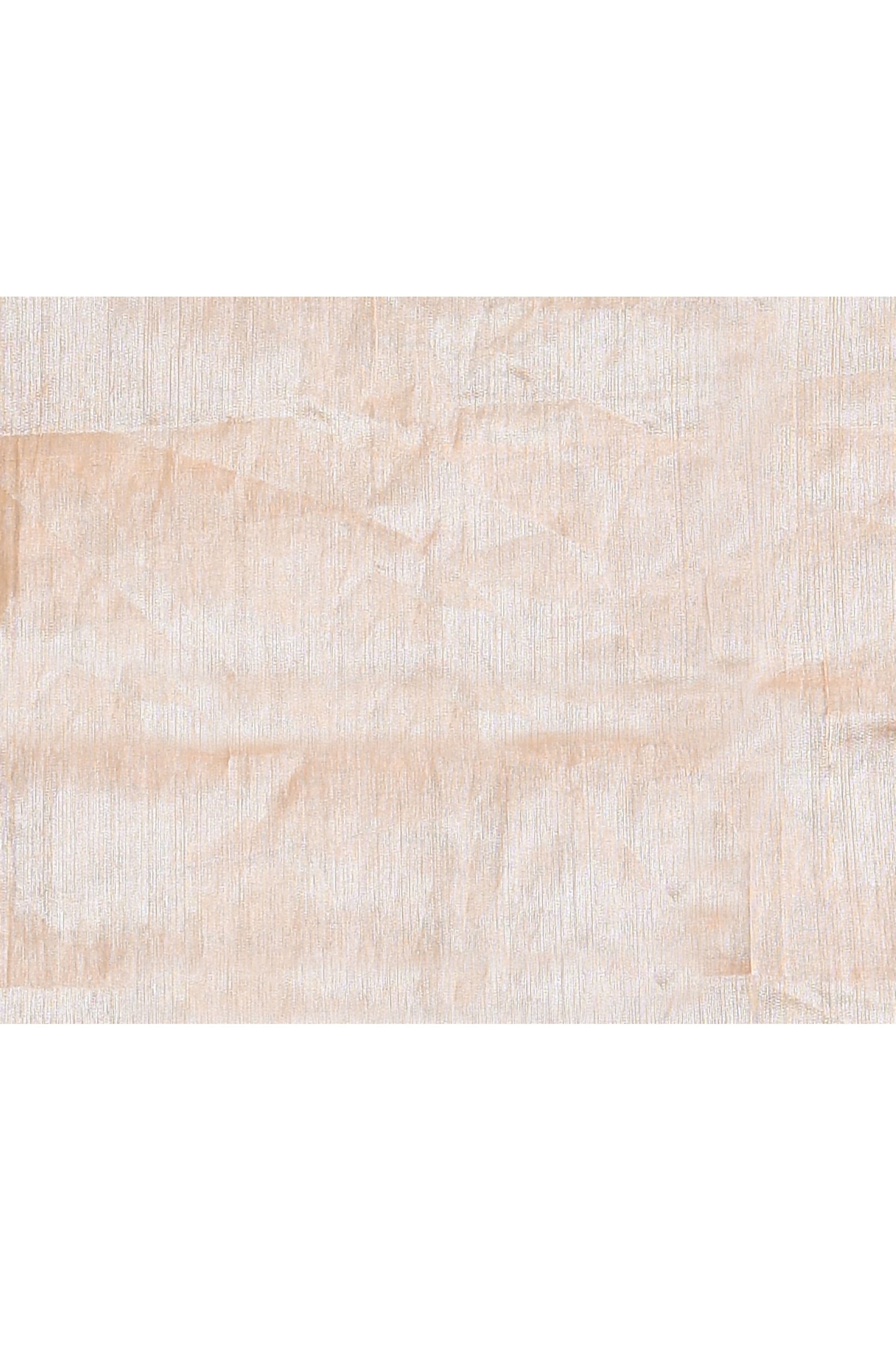 Beige Dual Tone Organic Tissue Saree with Matching Blouse Piece