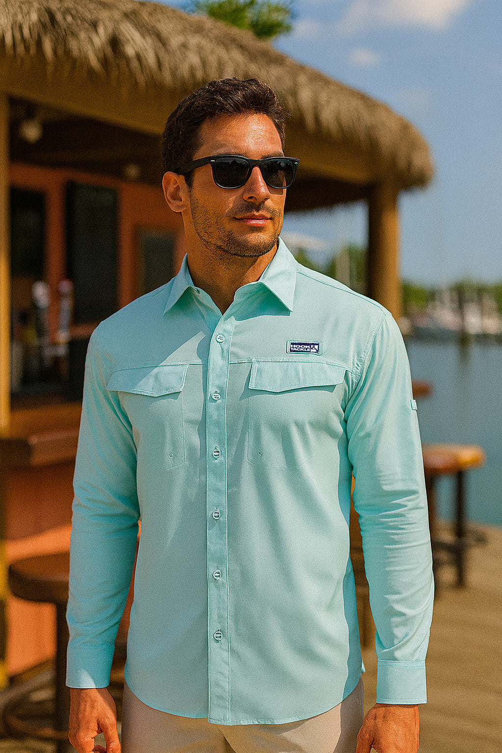 Men's Coastline Long Sleeve UV Protection Vented Fishing Shirt