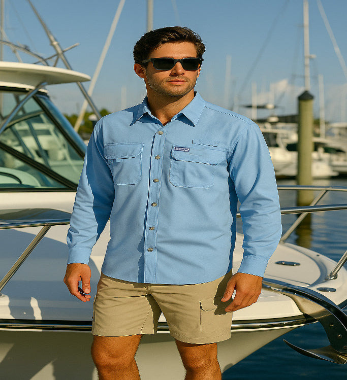 Men's Seacliff 2.0 Long Sleeve UV Vented Fishing Shirt - Image 6