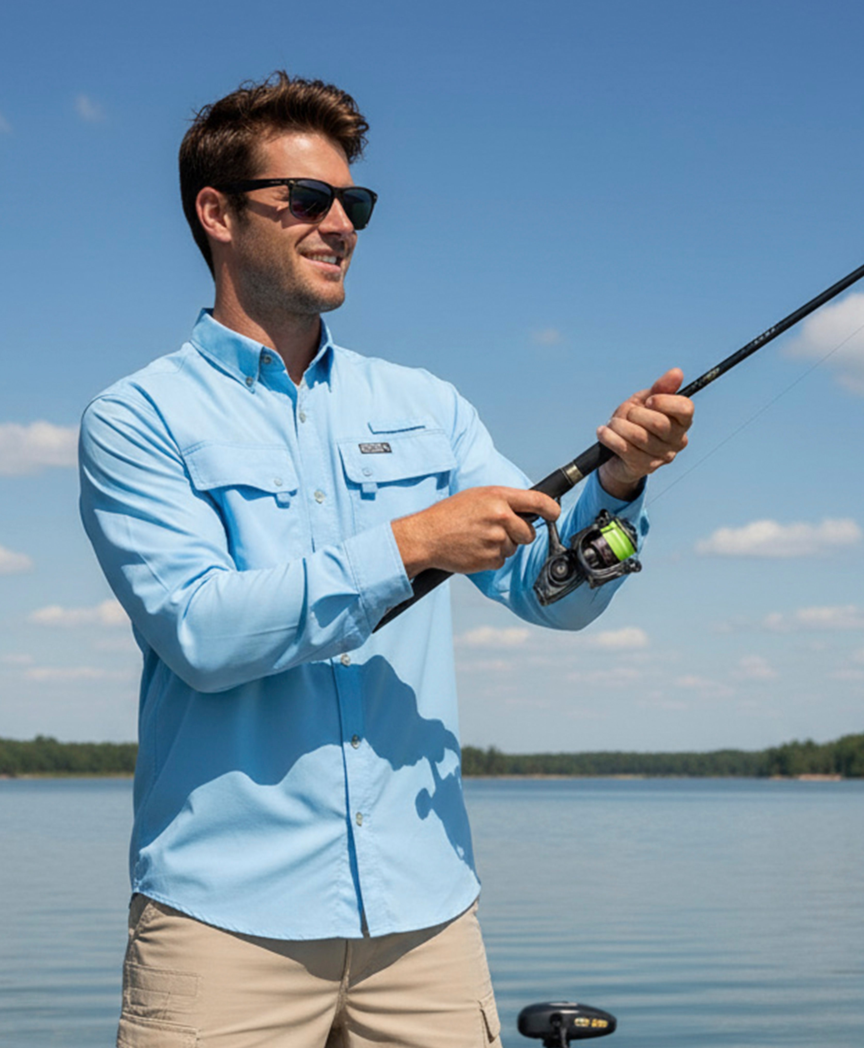 Men's Seacliff 2.0 Long Sleeve UV Vented Fishing Shirt - Image 3