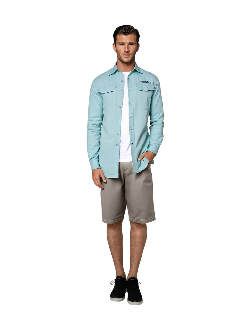 Men's Coastline Long Sleeve UV Protection Vented Fishing Shirt