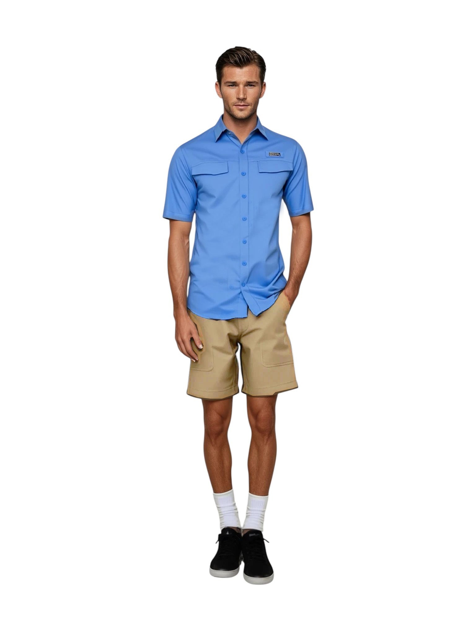 Men's Coastline Short Sleeve UV Vented Performance Fishing Shirt - Image 2