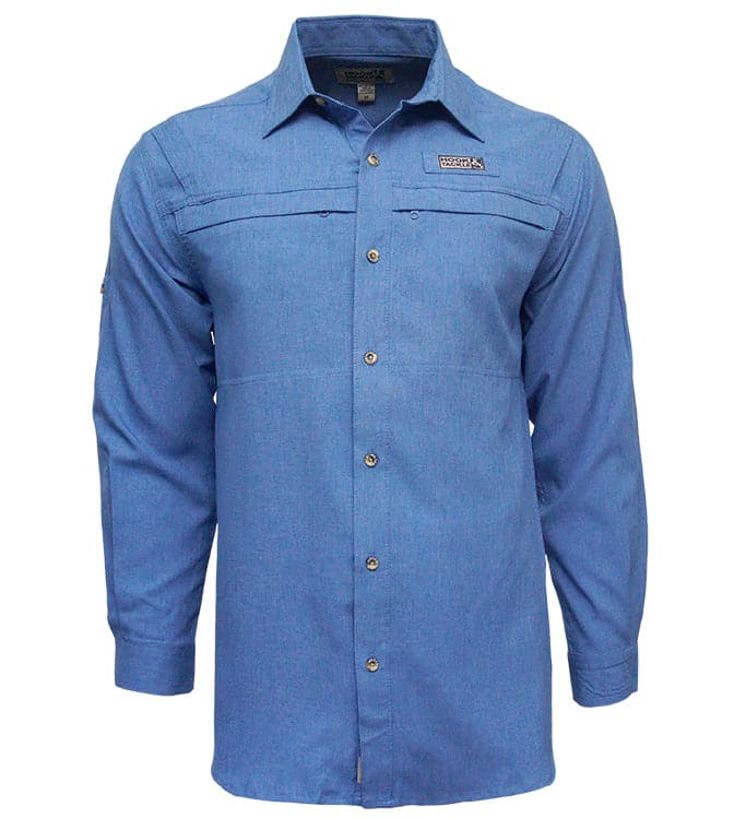 Men's Matheson Hammock Long Sleeve Vented Fishing Shirt - Blue