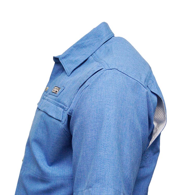 Men's Matheson Hammock Long Sleeve Vented Fishing Shirt - Blue