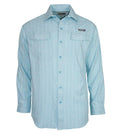 Mens Sealand Long Sleeve UV Vented Fishing Shirt Blue Check - Image 4