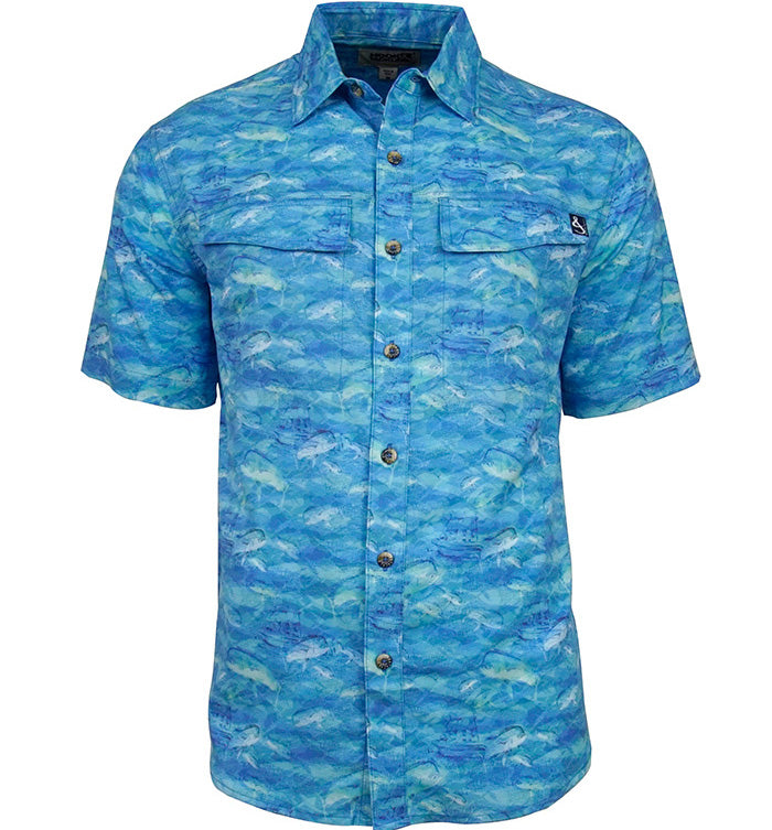 Men's Mahi Rush UV Protection Vented Performance Fishing Shirt