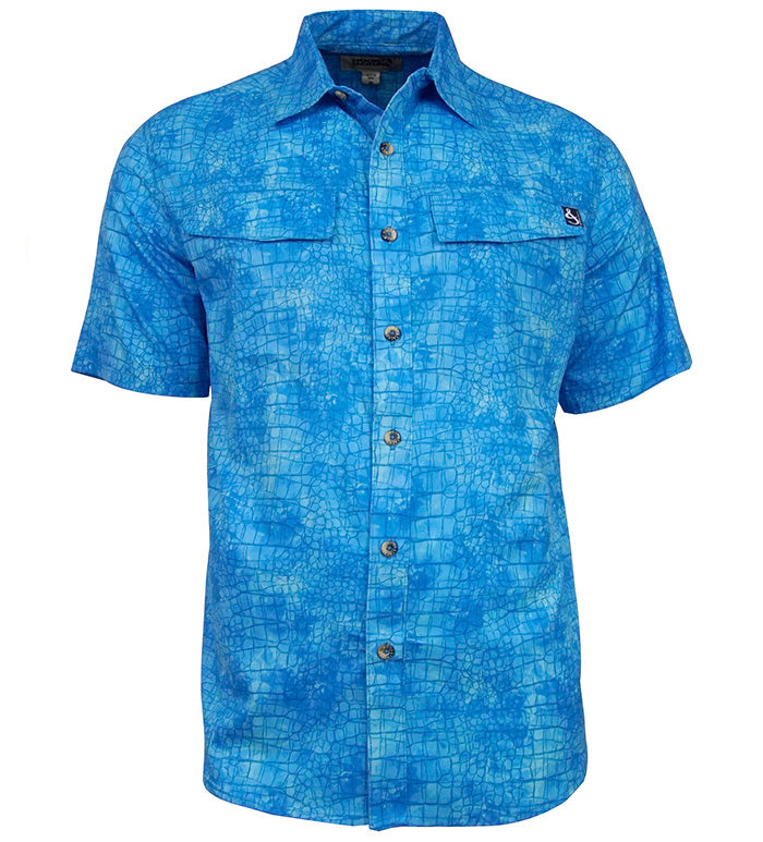 Men's Chaos Short Sleeve Vented Fishing Shirt with UV Protection - Image 3