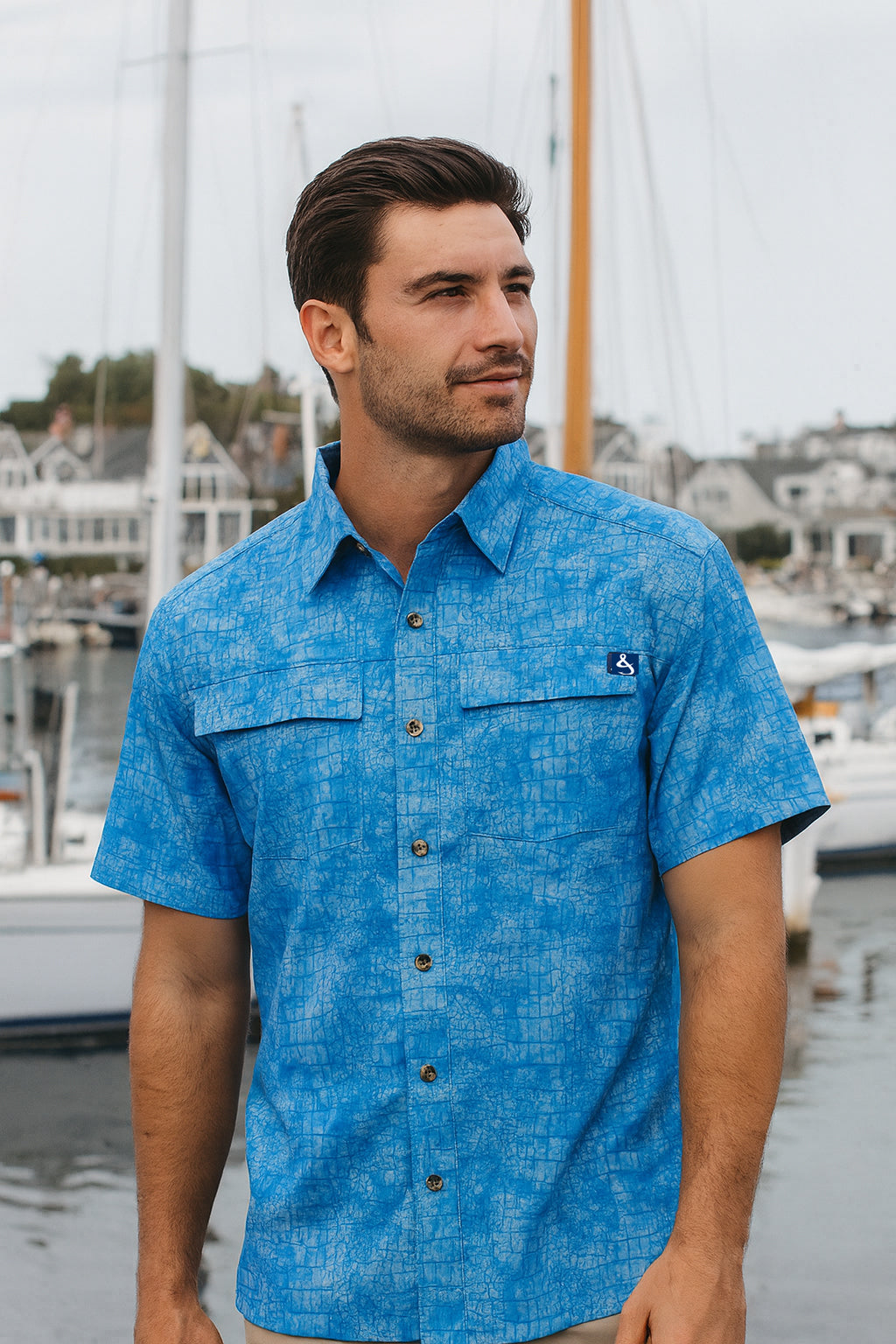 Men's Chaos Short Sleeve Vented Fishing Shirt with UV Protection - Image 2