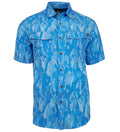 Men's Geo Camo Performance Vented Short Sleeve Fishing Shirt