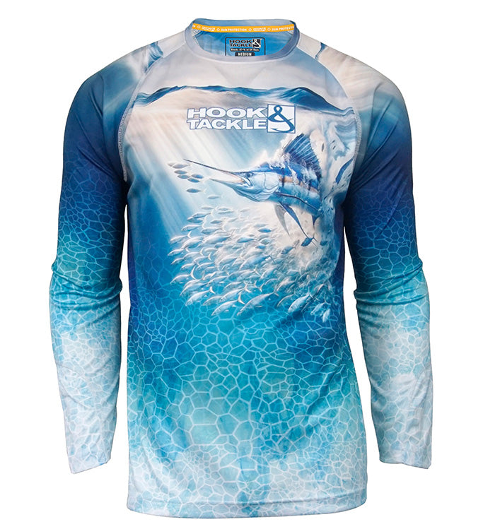 Men's Marlin Strike UV Protection Long Sleeve Fishing Shirt