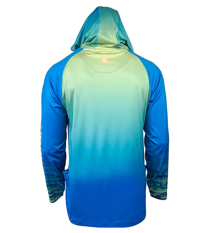 Mahi Camo UV Performance Fishing Hoodie with Built-In Gaiter - Image 4