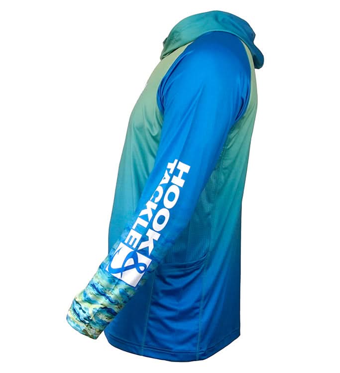 Mahi Camo UV Performance Fishing Hoodie with Built-In Gaiter - Image 5