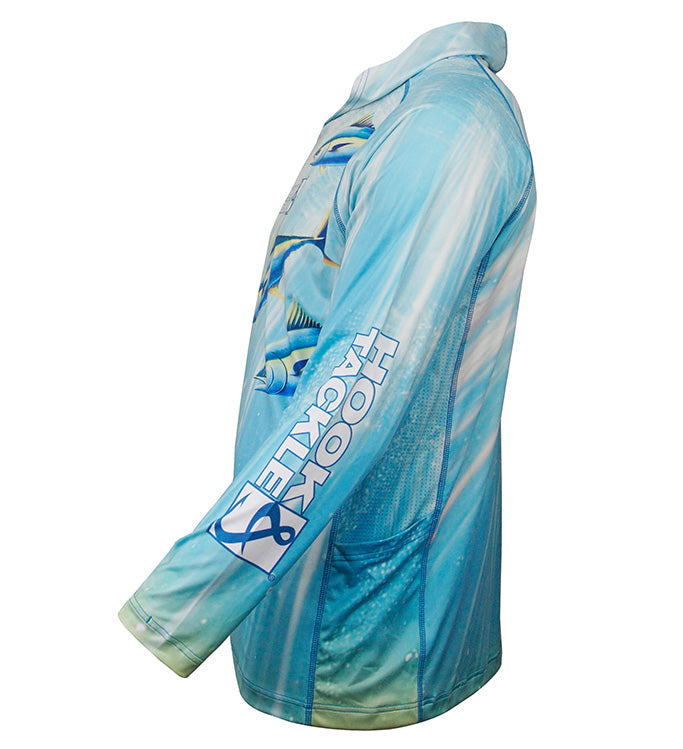 Men's Tuna Abyss UV Performance Fishing Hoodie with Face Gaiter - Image 5