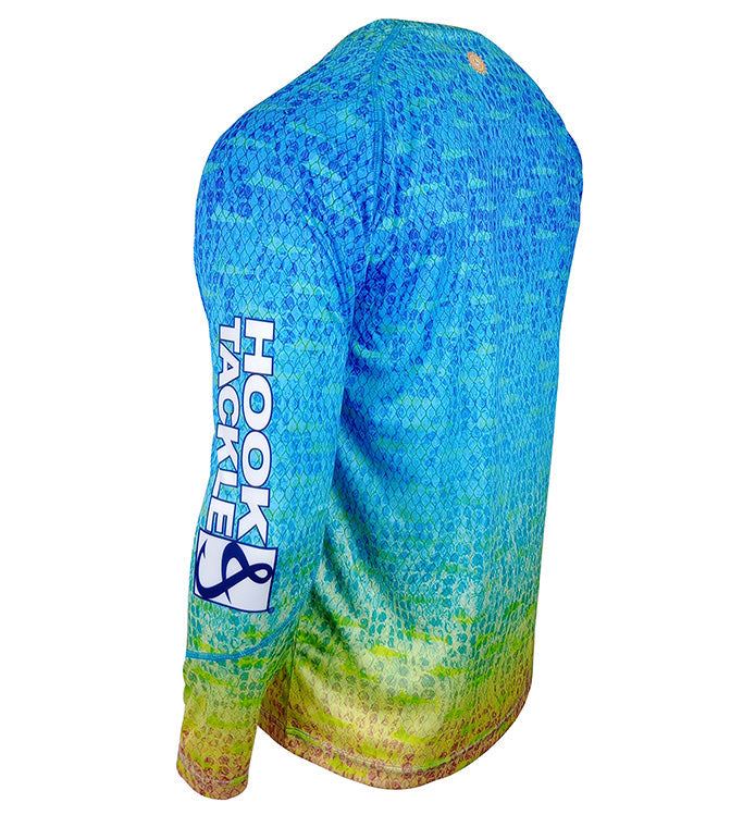 Youth Scaly Fins UV Protection Performance Long Sleeve Fishing Shirt - Image 2