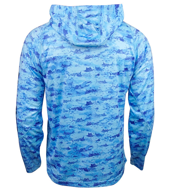 Men's Billfish Camo UV Performance Fishing Hoodie