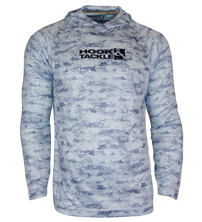 Men's Billfish Camo UV Performance Fishing Hoodie