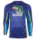 Men's Bass Camo Long Sleeve UV Protection Fishing Shirt