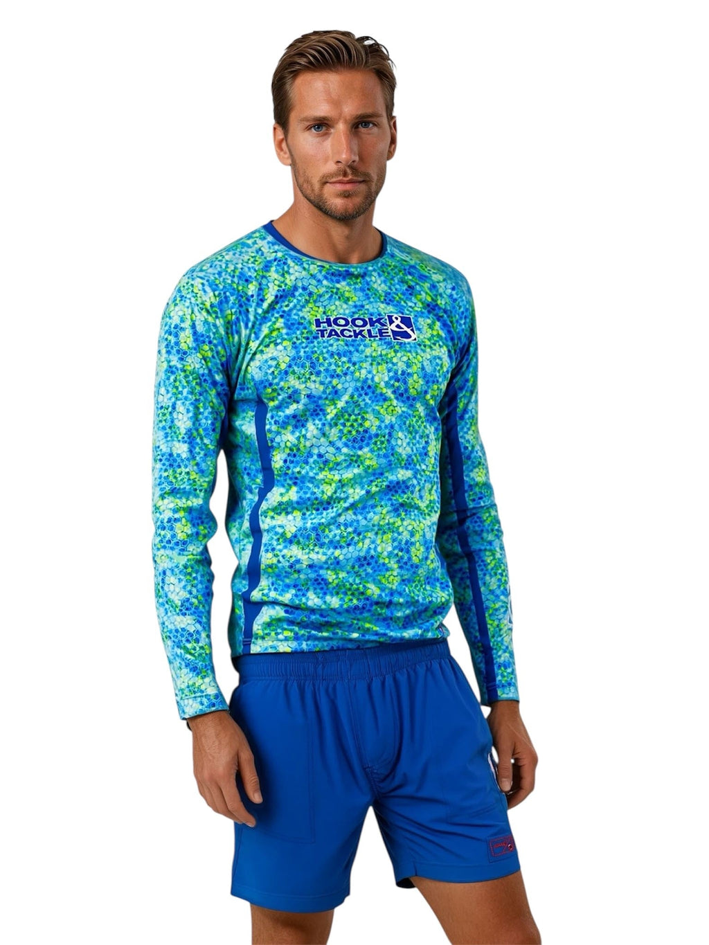 Men's Hexa Dreams Long Sleeve UV Protection Performance Fishing Shirt - Image 2