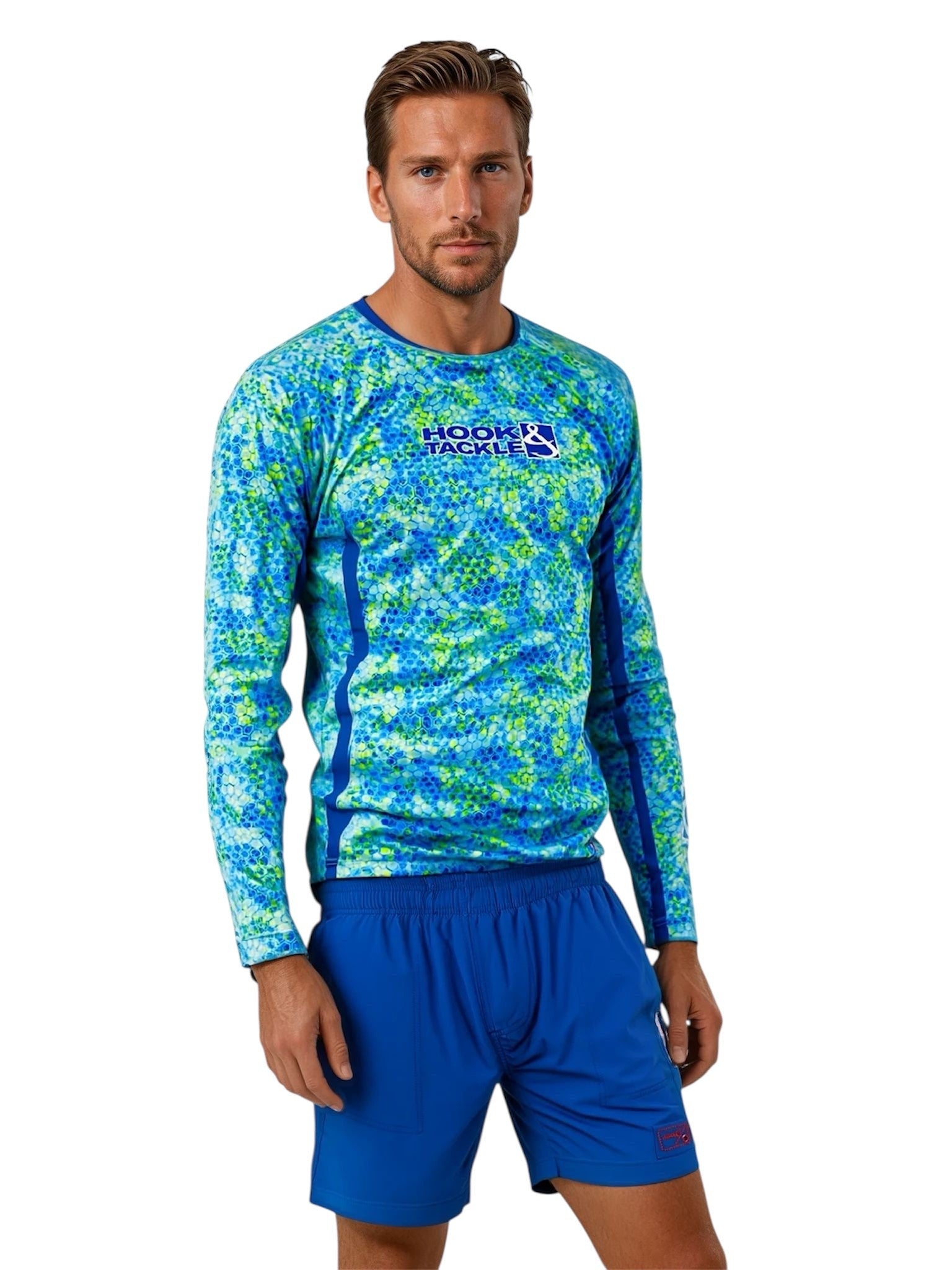 Men's Hexa Dreams Long Sleeve UV Protection Performance Fishing Shirt - Image 2