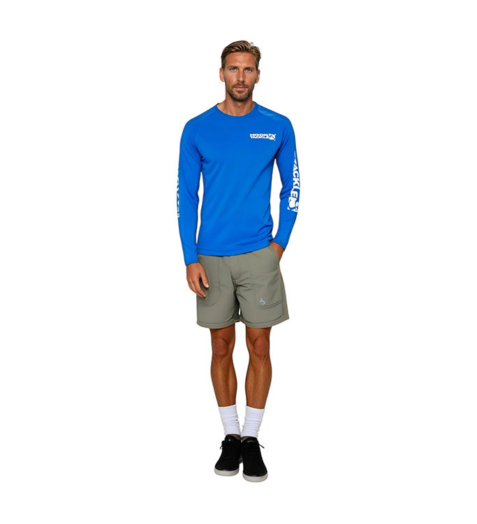 Men's Seamount Long Sleeve Performance UV Fishing Shirt - Image 8