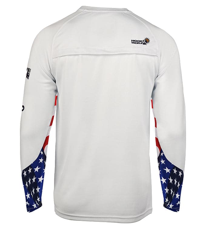 Mens Liberty Long Sleeve UV Protection Fishing Shirt White - Image 2