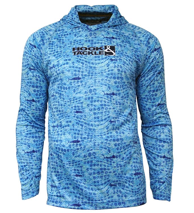 Men's Marlin Flow UV Fishing Hoodie with Moisture Wicking Fabric