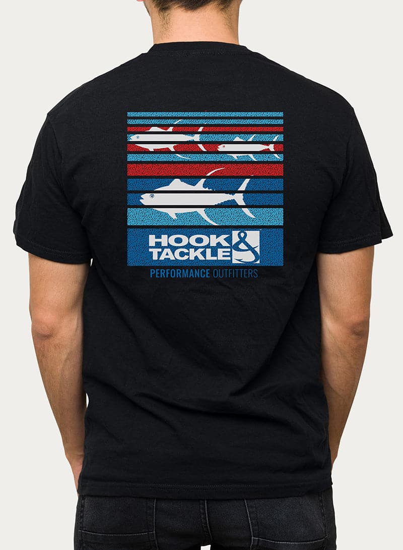 Men's Black Tuna Lane Graphic Fishing T-Shirt - Image 3
