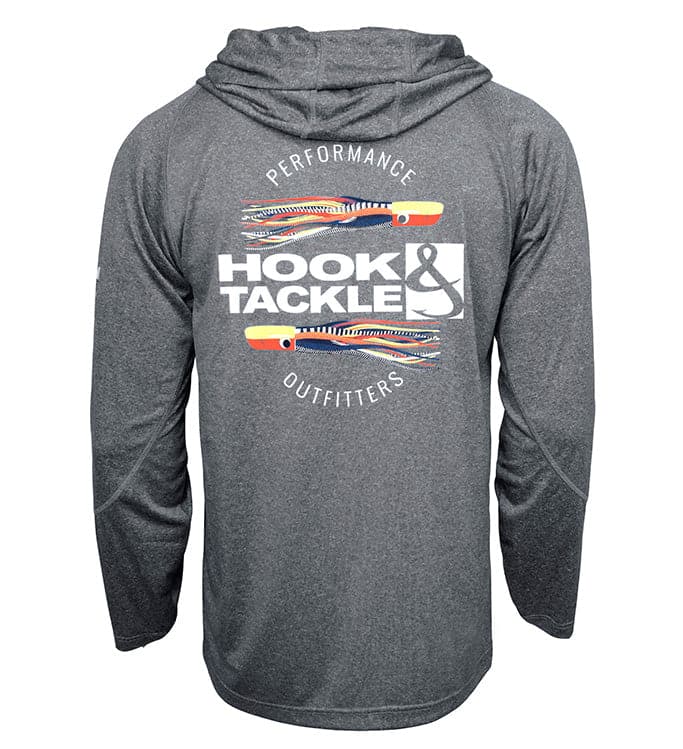 Men's Offshore Lures Long Sleeve UV Performance Fishing Hoodie