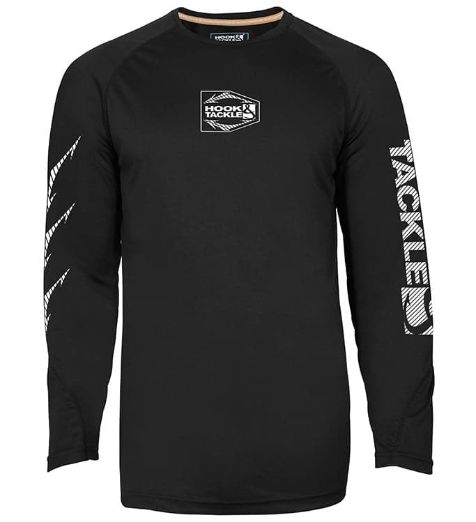 Men's Hook Me Up Performance Long Sleeve Fishing Shirt Black