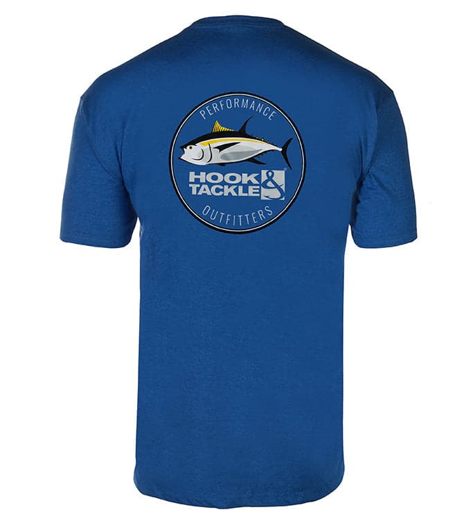 Men's Ahi Premium Fishing T-Shirt in Royal Blue