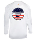Youth Fins & Stripes Long Sleeve UV Performance Fishing Shirt