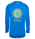 Mens Long Sleeve UV Fishing Shirt Performance Graphic Tee White - Image 4