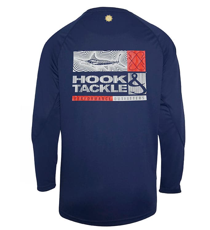 Men's Marlin Groove Long Sleeve UV Protection Fishing Shirt - Image 5