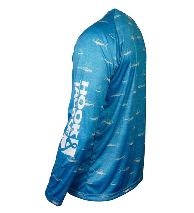 Youth Offshore Fish Performance Long Sleeve UV Fishing Shirt - Image 4