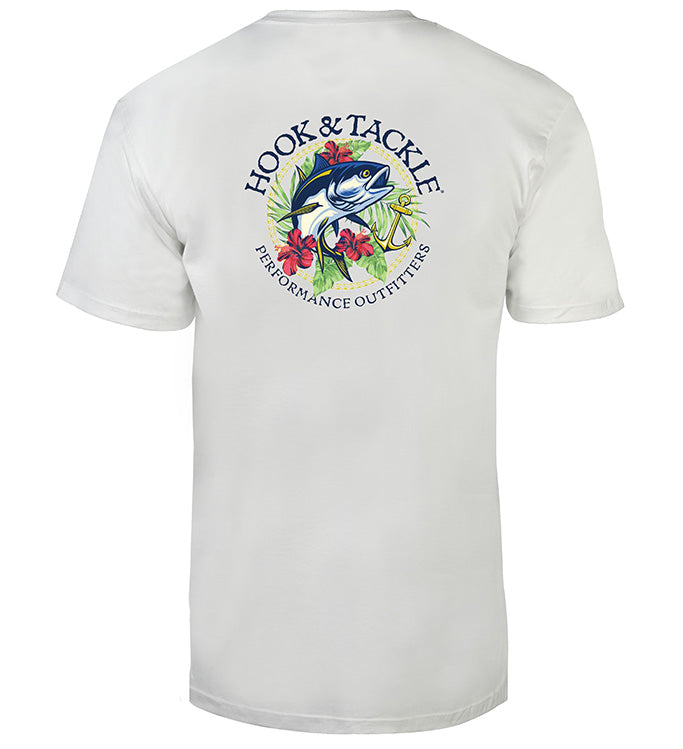 Men's Tropic Tuna graphic fishing t-shirt with back print
