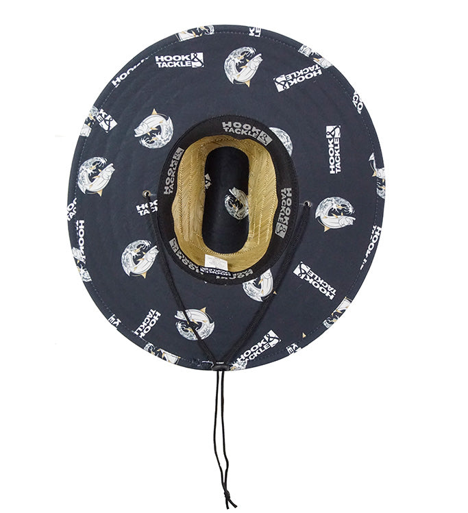 Tarpon Leap Straw Lifeguard Hat with Printed Under-Brim - Image 3