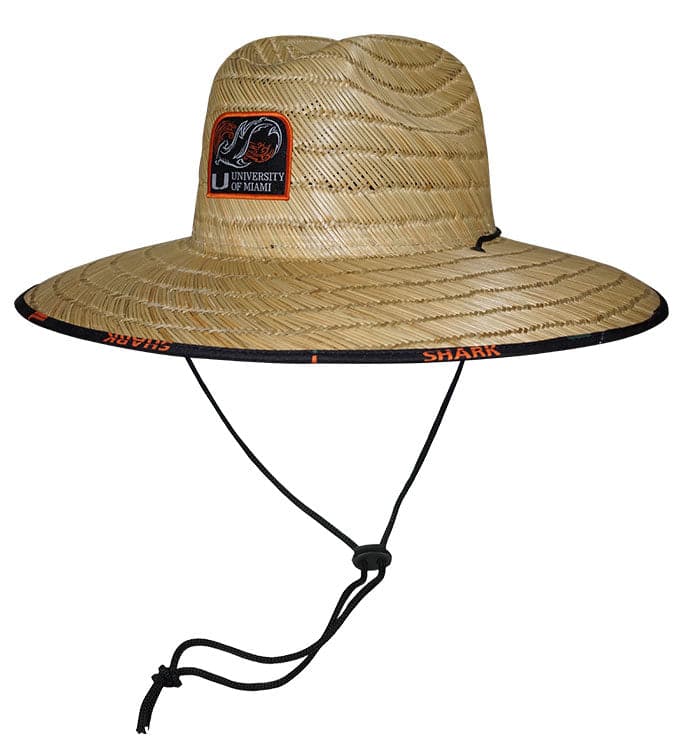 University of Miami Shark Research Straw Lifeguard Hat - Image 4