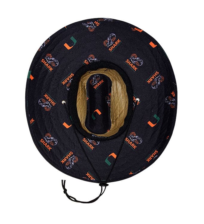 University of Miami Shark Research Straw Lifeguard Hat - Image 3