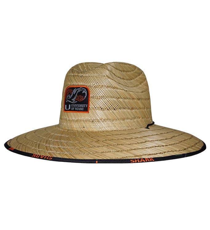 University of Miami Shark Research Straw Lifeguard Hat - Image 2