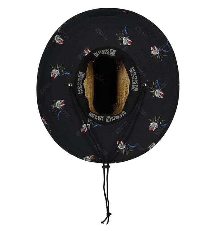 Tuna Lifeguard Straw Hat with Under-Brim Graphic Print - Image 3