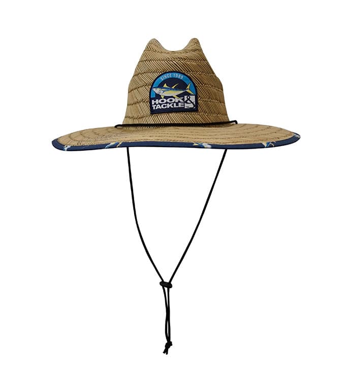 Yellowfin Lifeguard Straw Hat with Under-Brim Print - Image 3