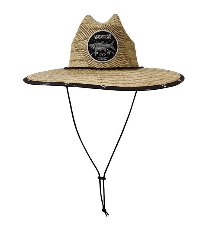 Tarpon Rods Straw Hat with Under-Brim Print and Adjustable Cord - Image 3