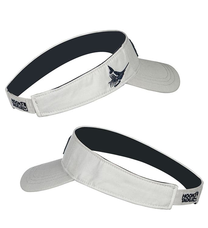 Navy Blue Open Top Fishing Visor with Moisture Transport Fabric