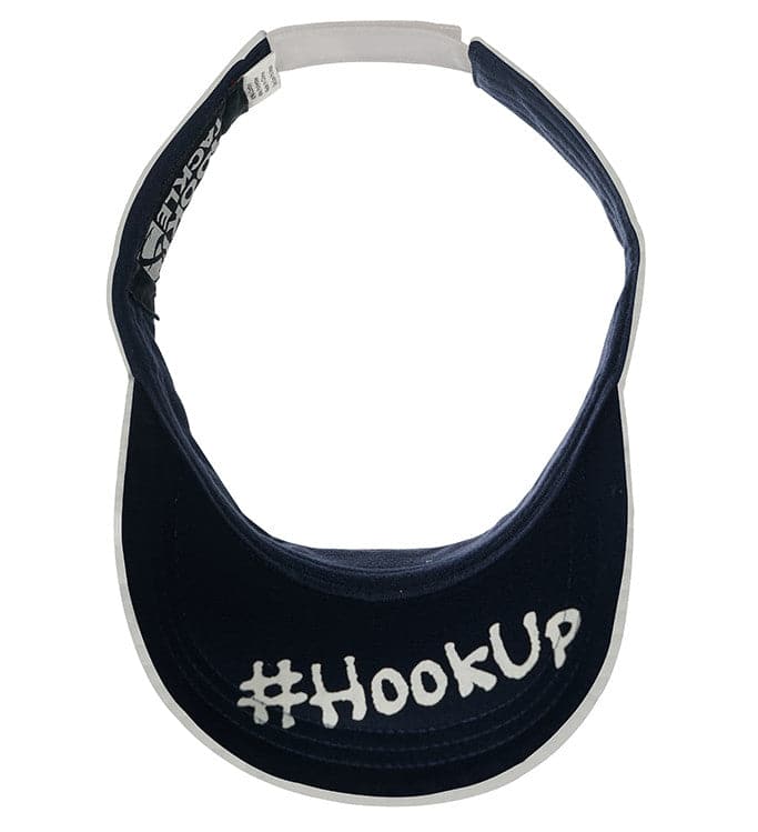 Navy Blue Open Top Fishing Visor with Moisture Transport Fabric