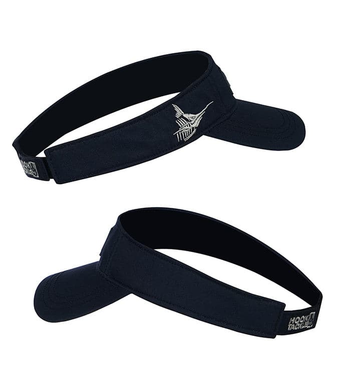 Navy Blue Open Top Fishing Visor with Moisture Transport Fabric